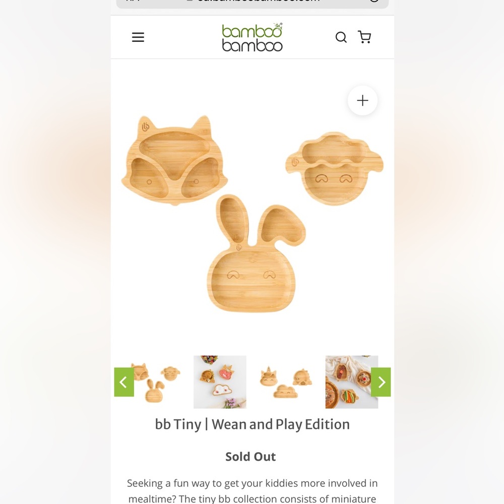 Bamboo bamboo 3 piece plate set